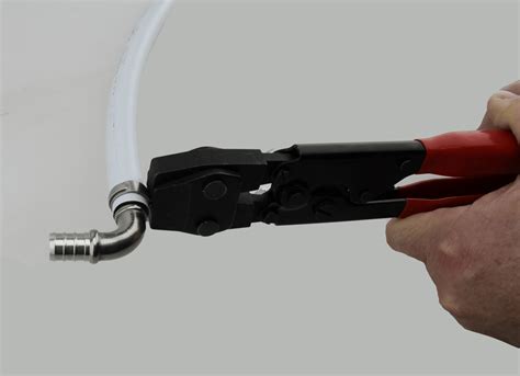 The crimper has Predictive Force Monitoring and ONE-KEY Technology. . Milwaukee pex pinch clamp tool